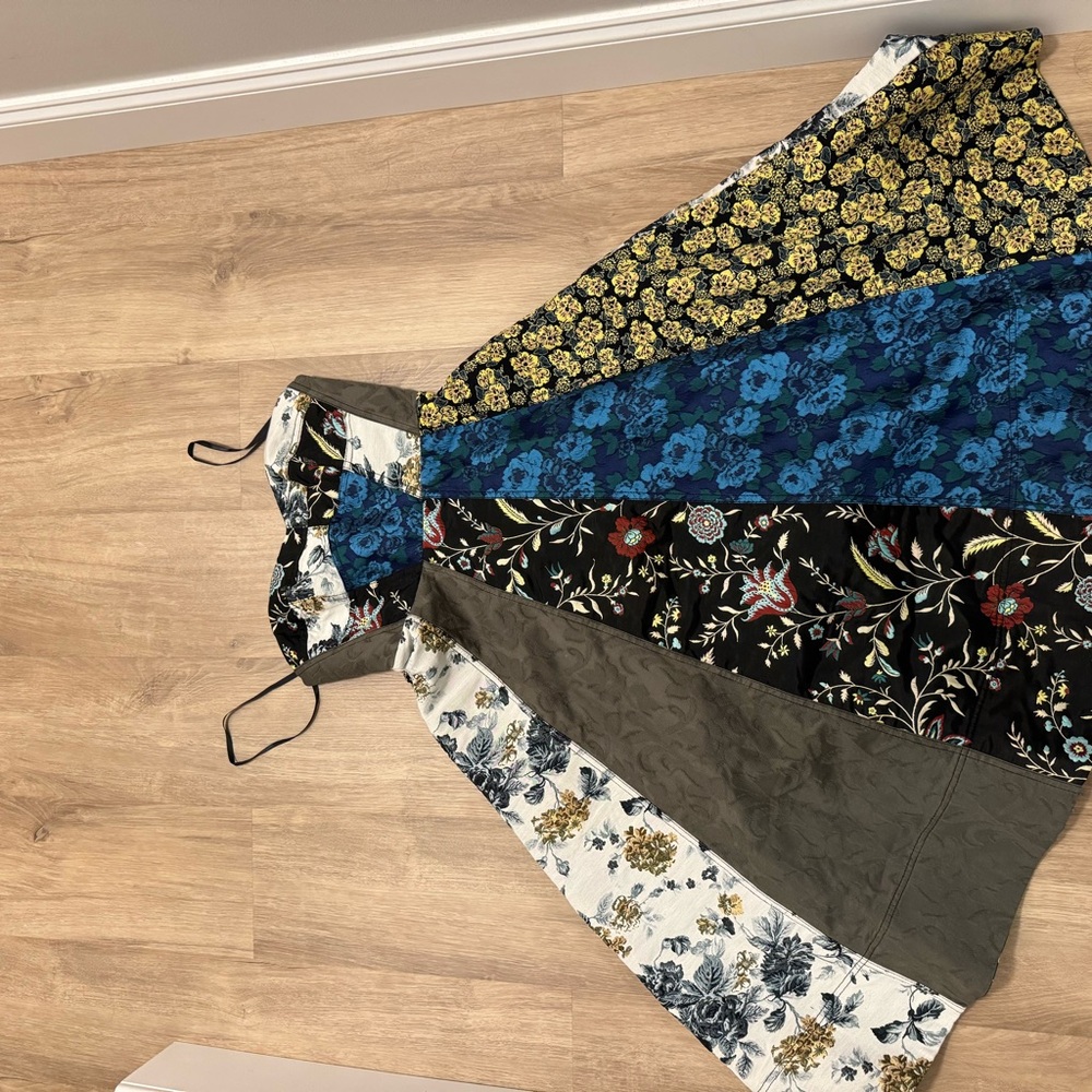 Anthropologie Black and Floral Dress